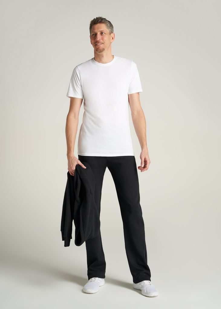 men's sweatpants open bottom