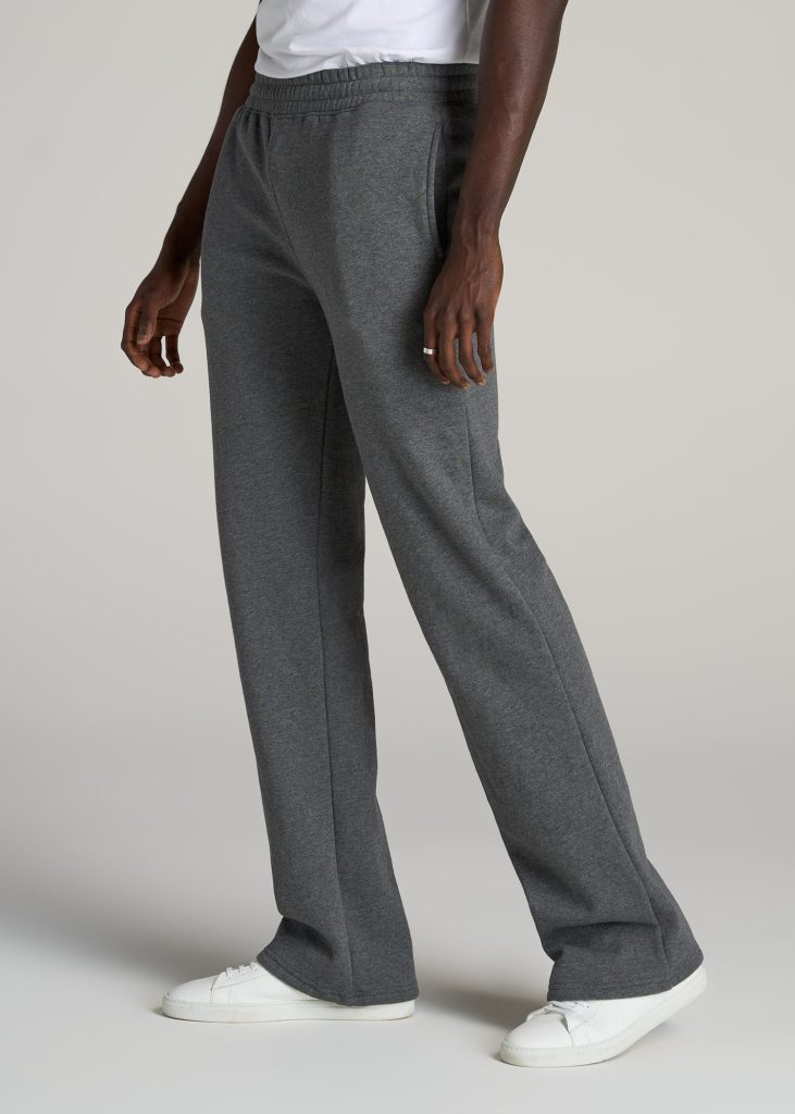 men's sweatpants open bottom