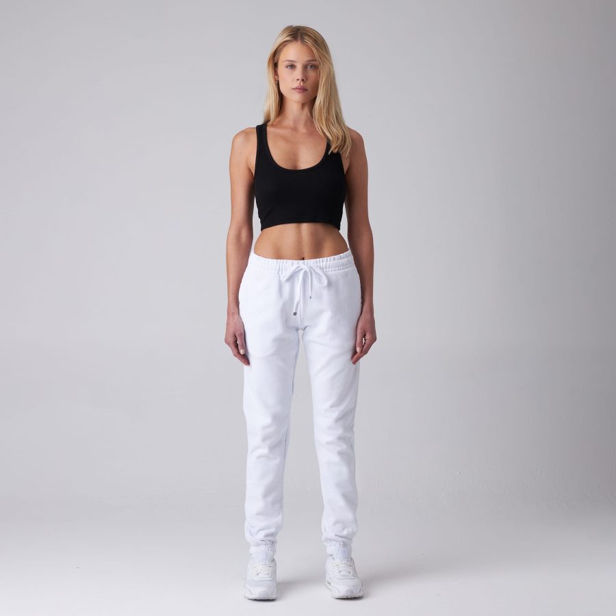 white sweatpants women