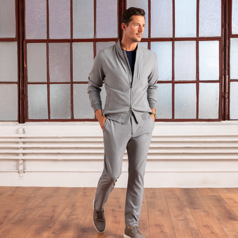 grey pants business casual