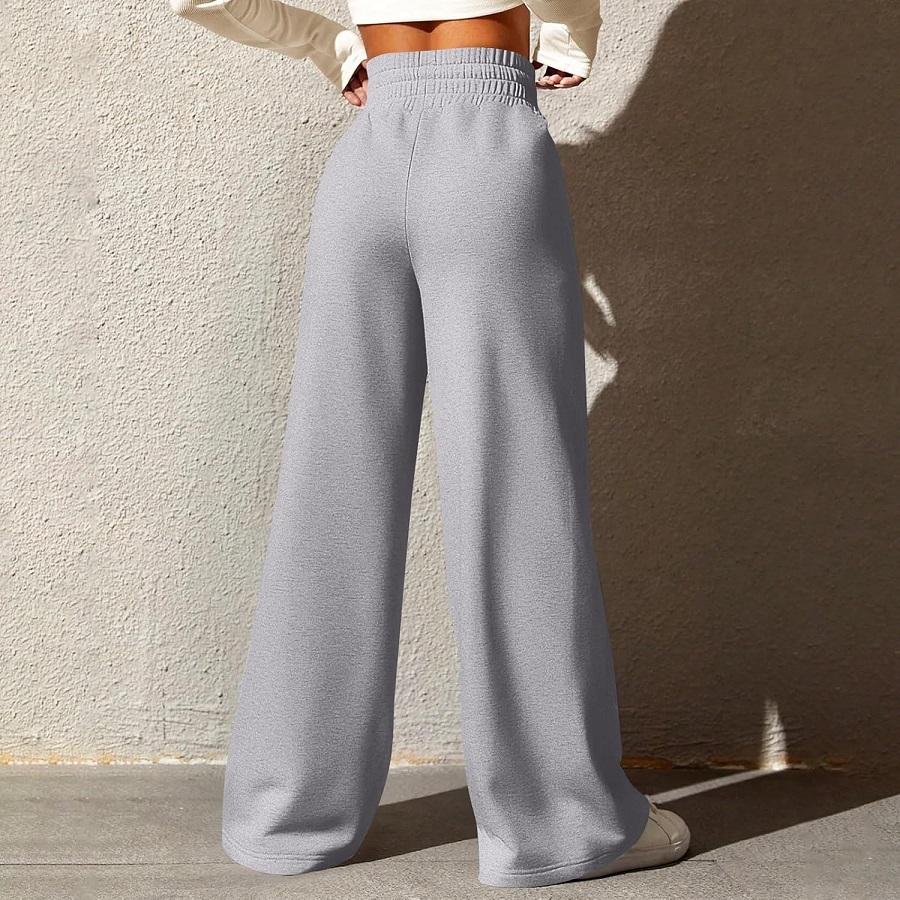 Wide leg womens sweatpants