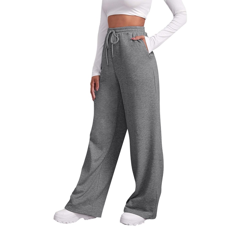 Wide leg womens sweatpants