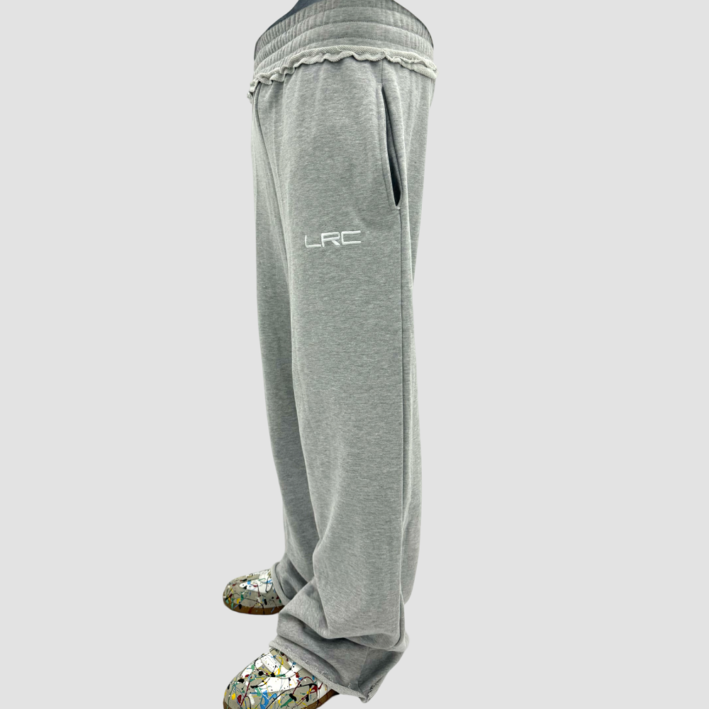 grey baggy sweatpants