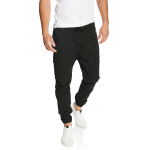 black cargo sweatpants