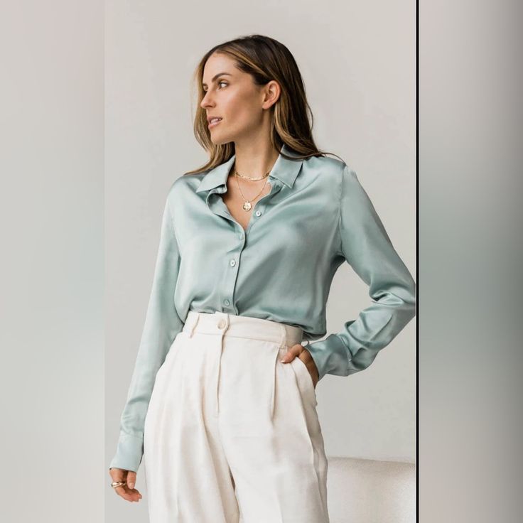 Silk ladies' tops