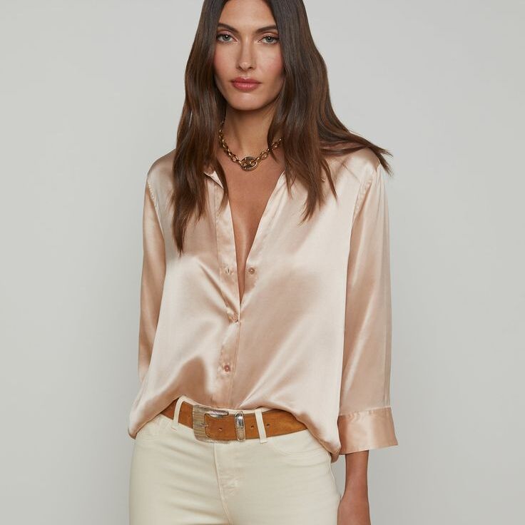 Silk dress shirt