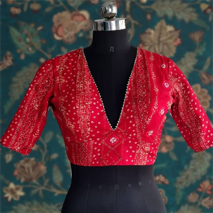 red blouse