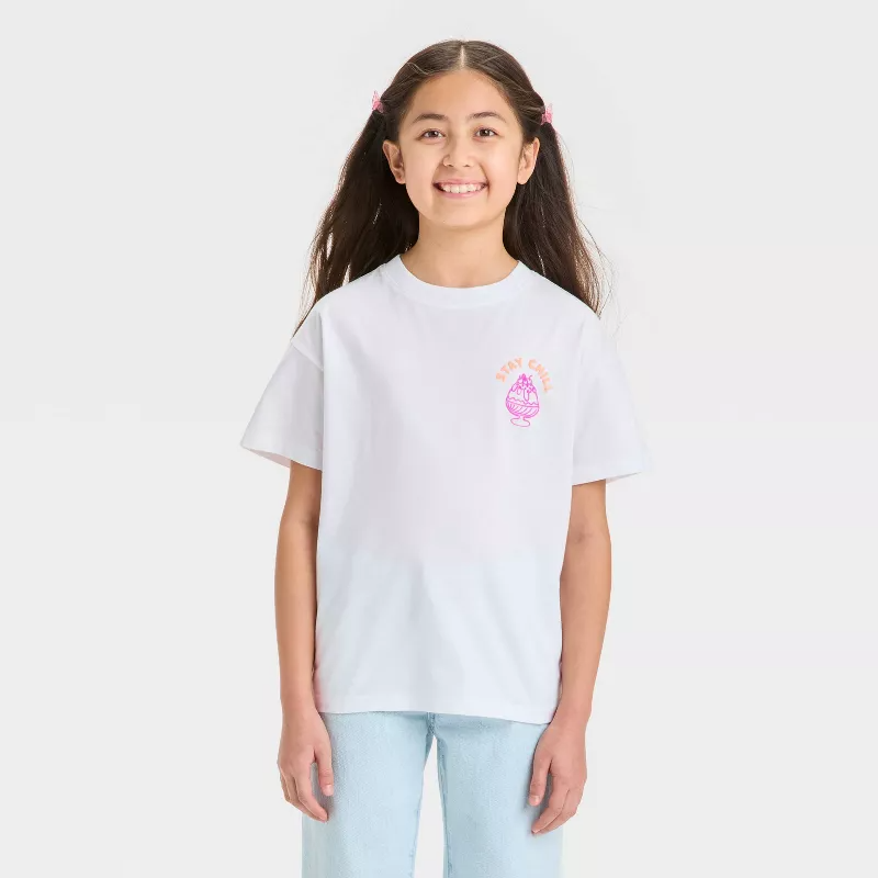White cotton tee