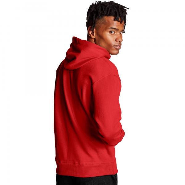 red hoodie
