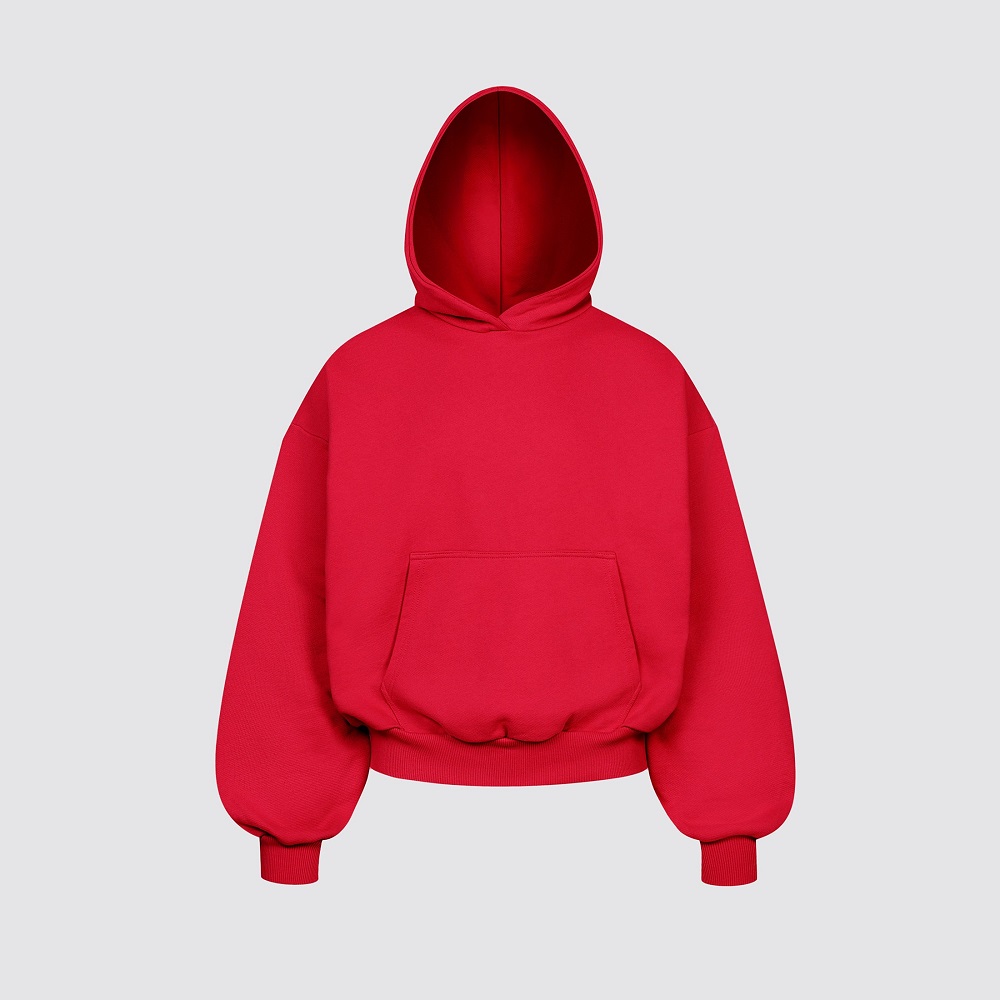 red hoodie