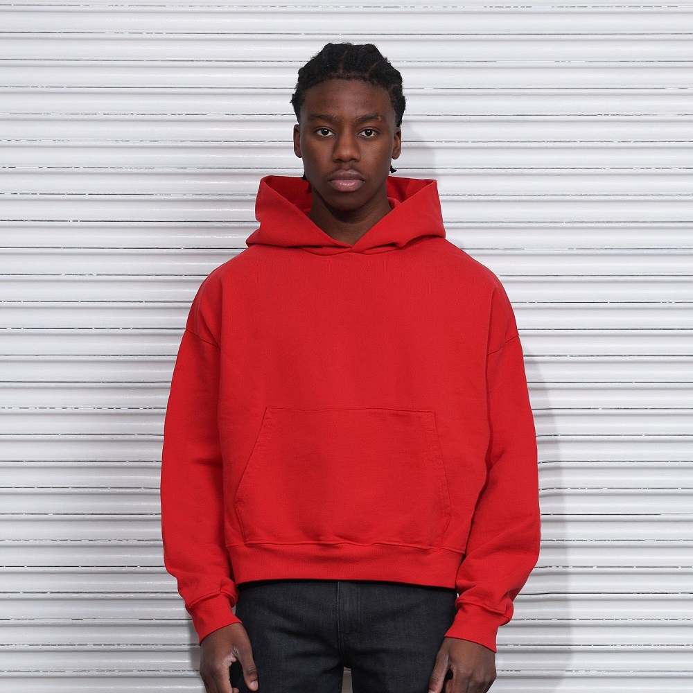 red hoodie