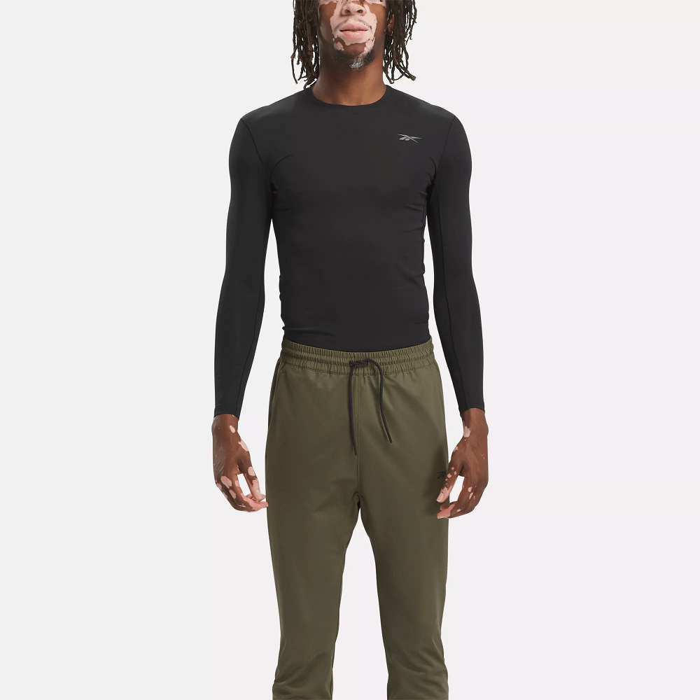compression shirt and sweatpants