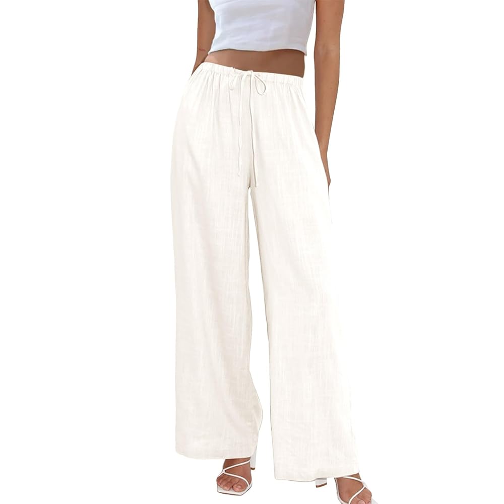 wide leg linen pants