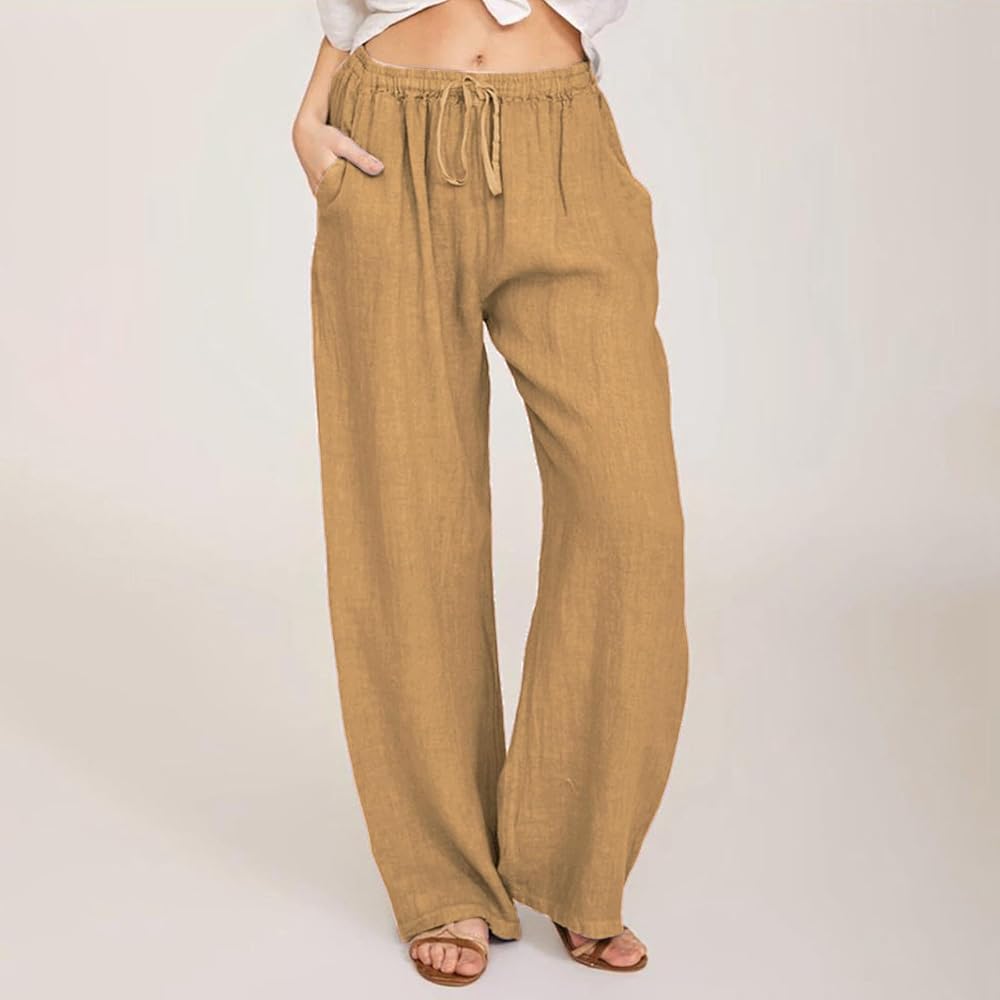 wide leg linen pants