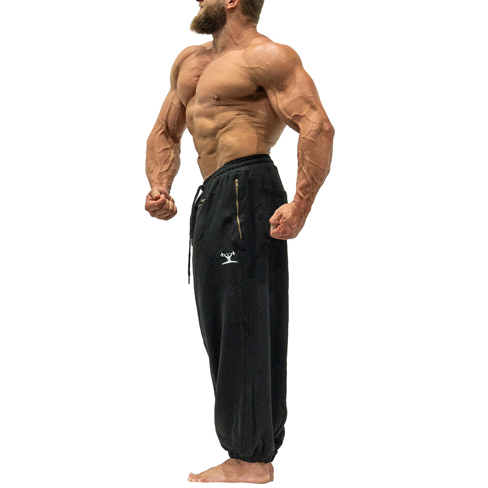 black sweatpants