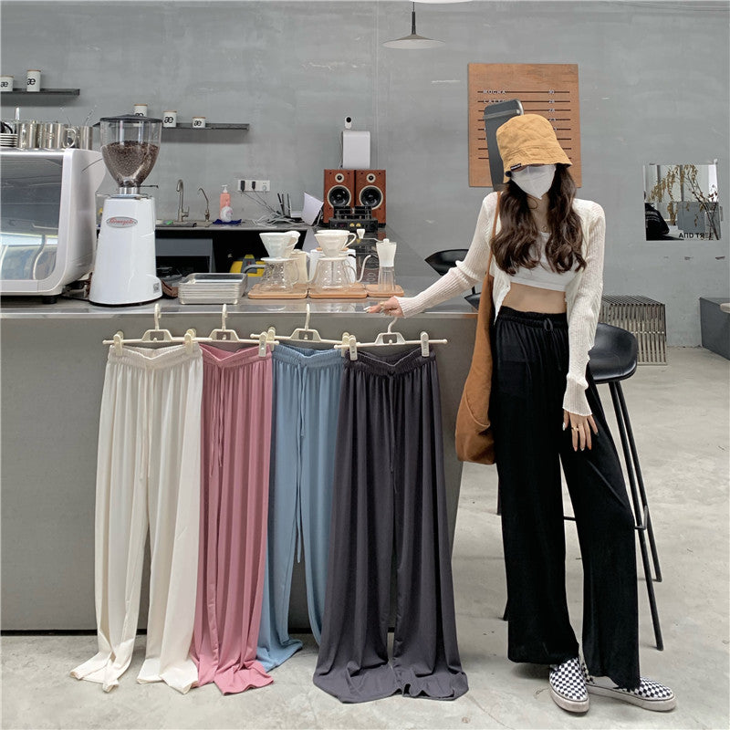 casual wide leg pants outfit