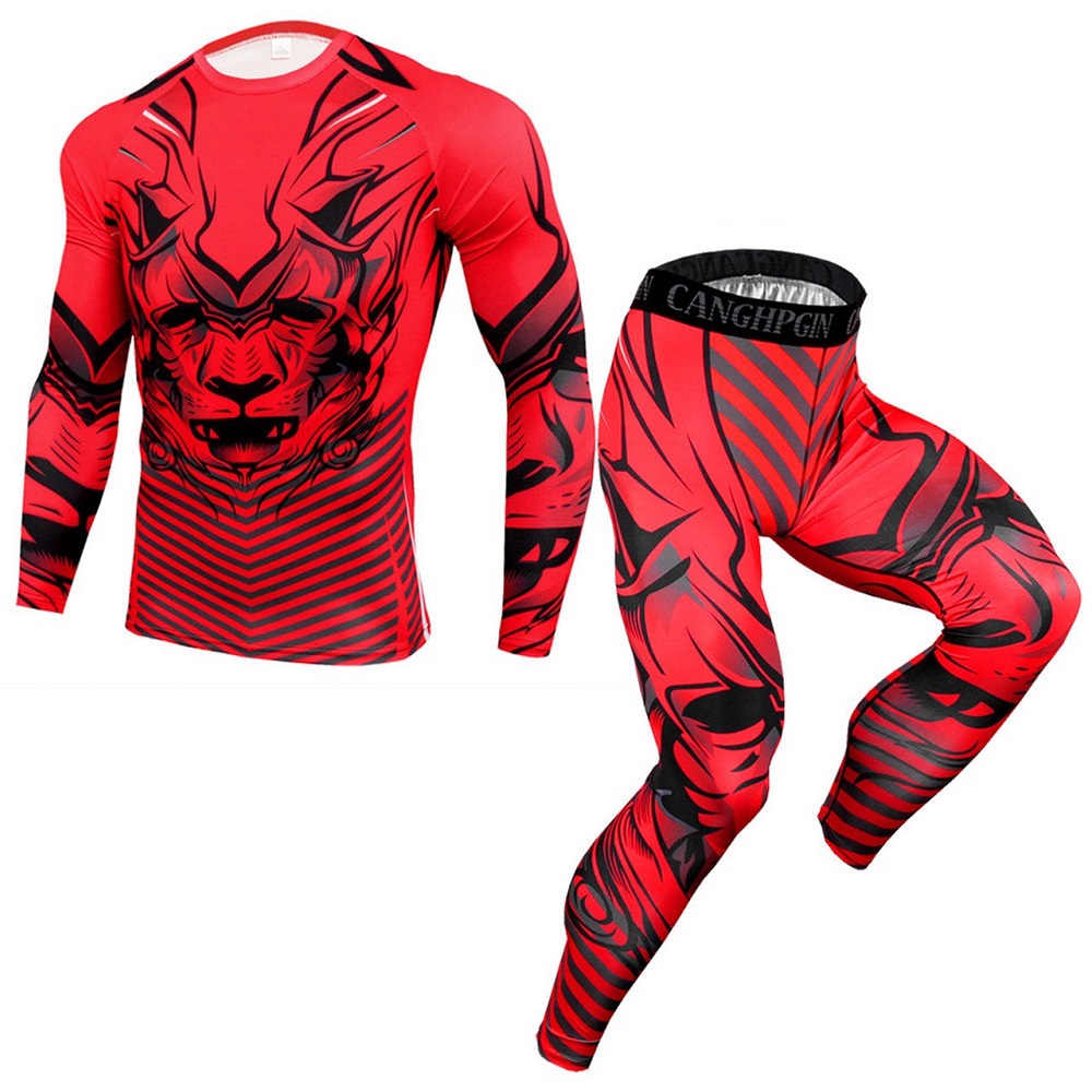 compression shirt and sweatpants