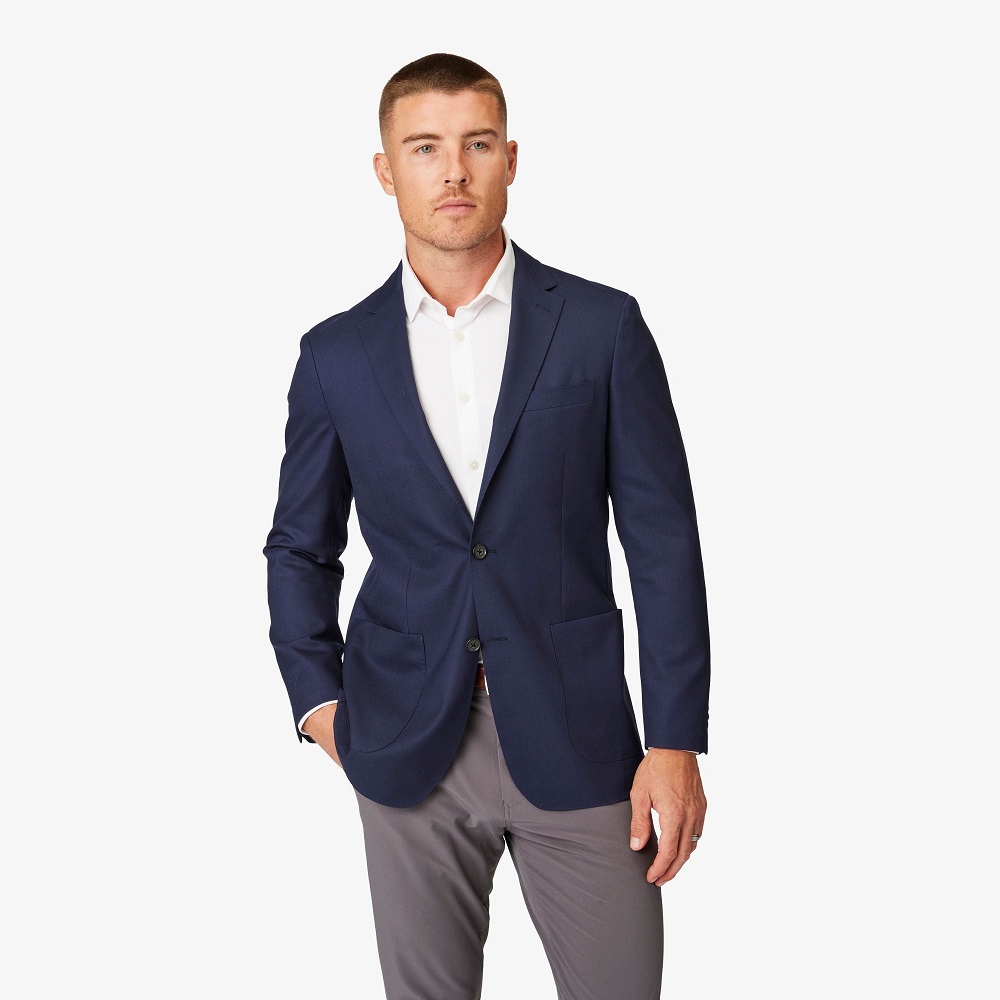 navy blazer with jeans