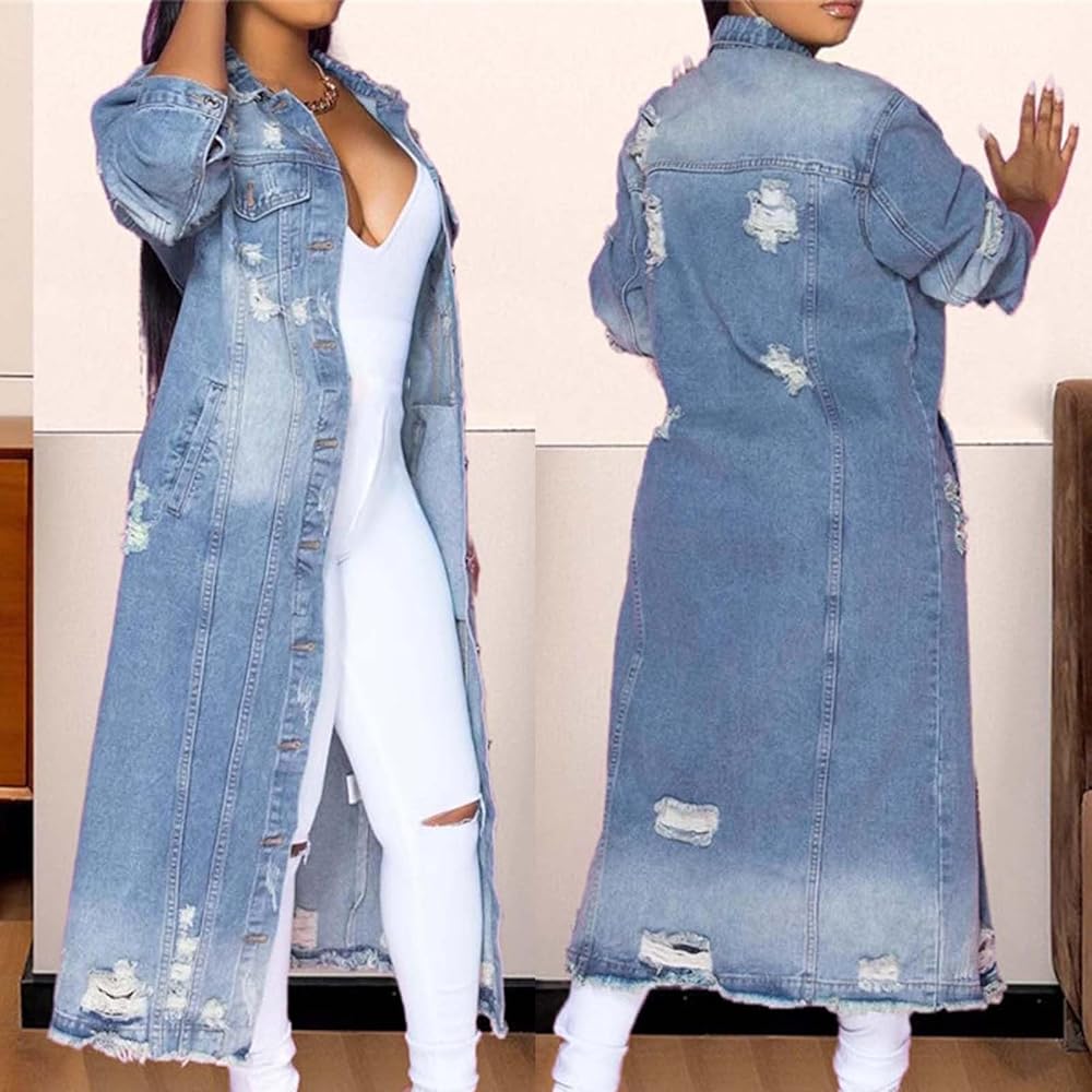 long denim jacket
