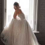 floral wedding gown