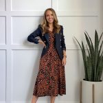 black dress with blazer