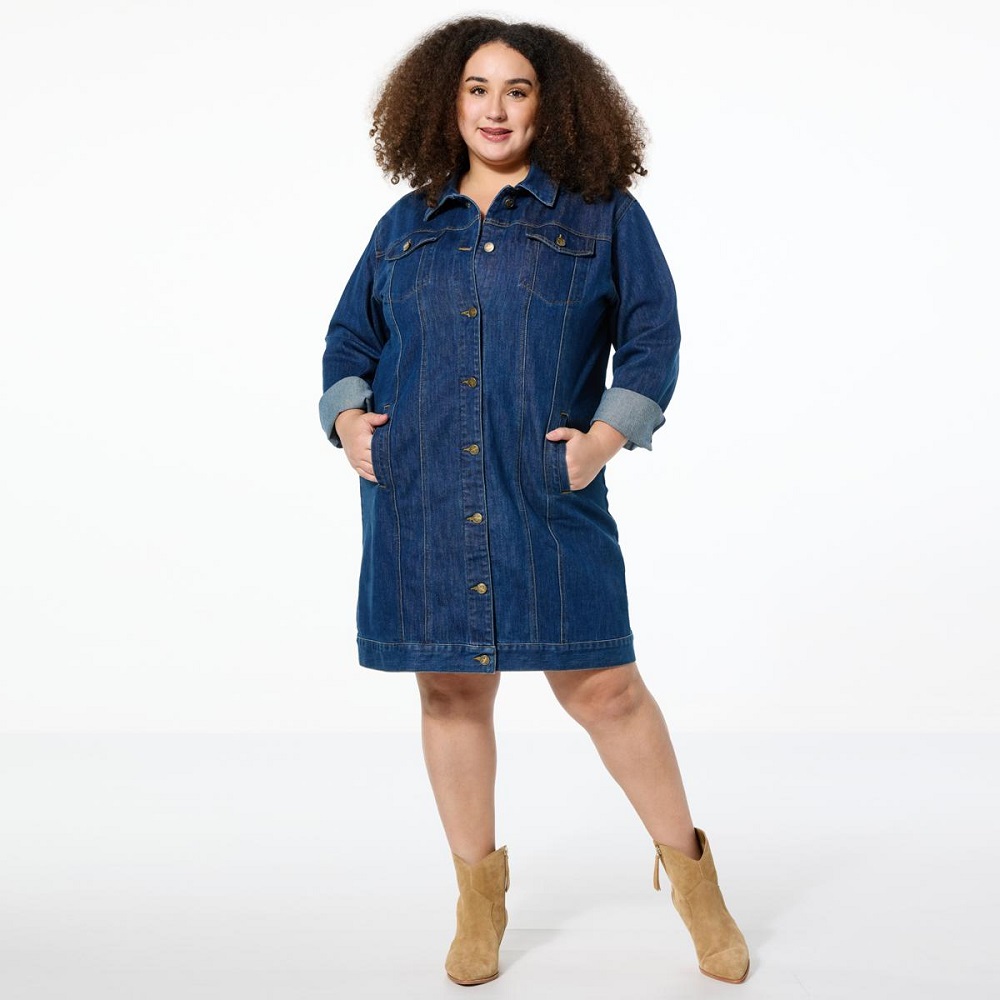 long denim jacket