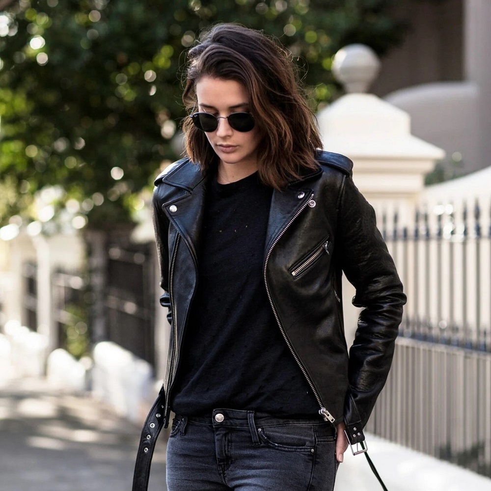 leather coat