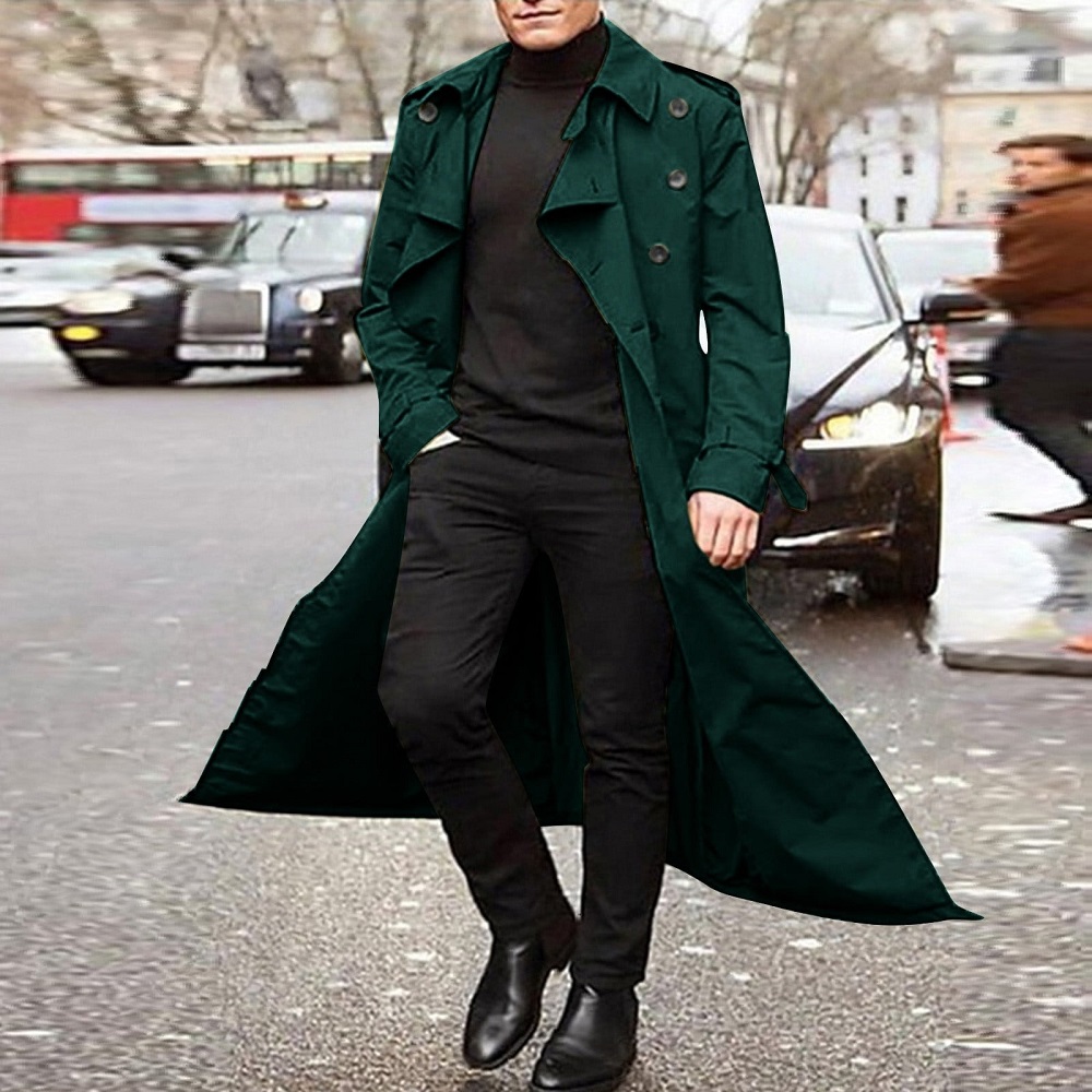 mens trench coat long