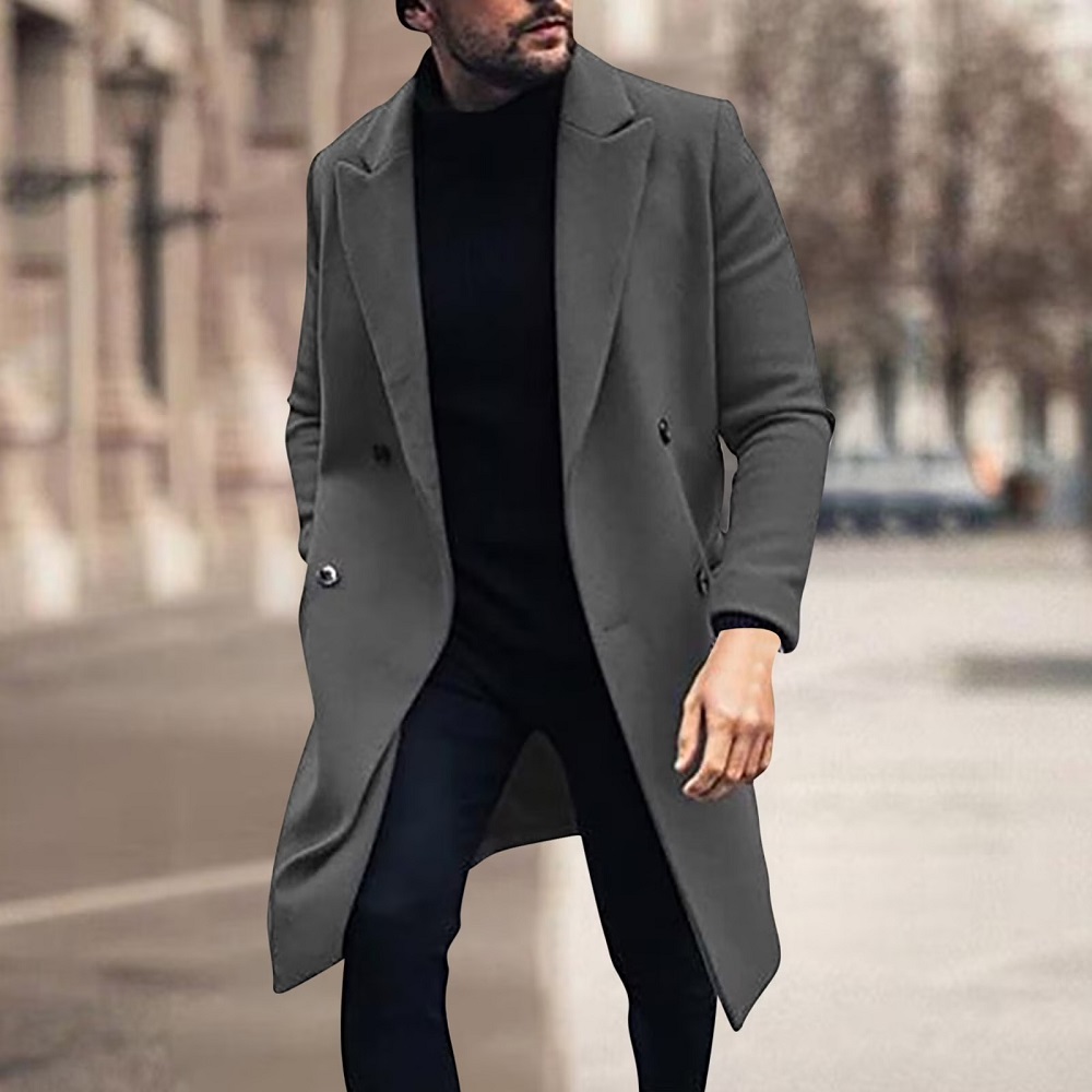 mens trench coat long