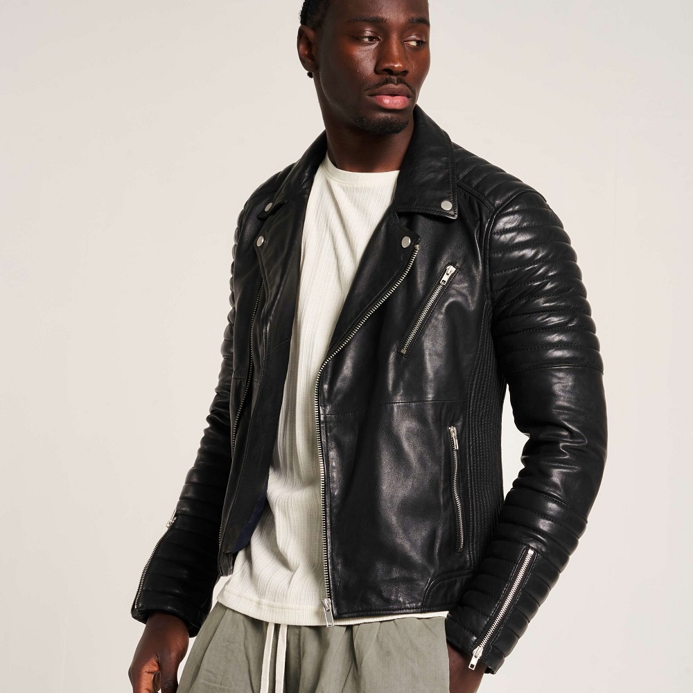 mens leather coat