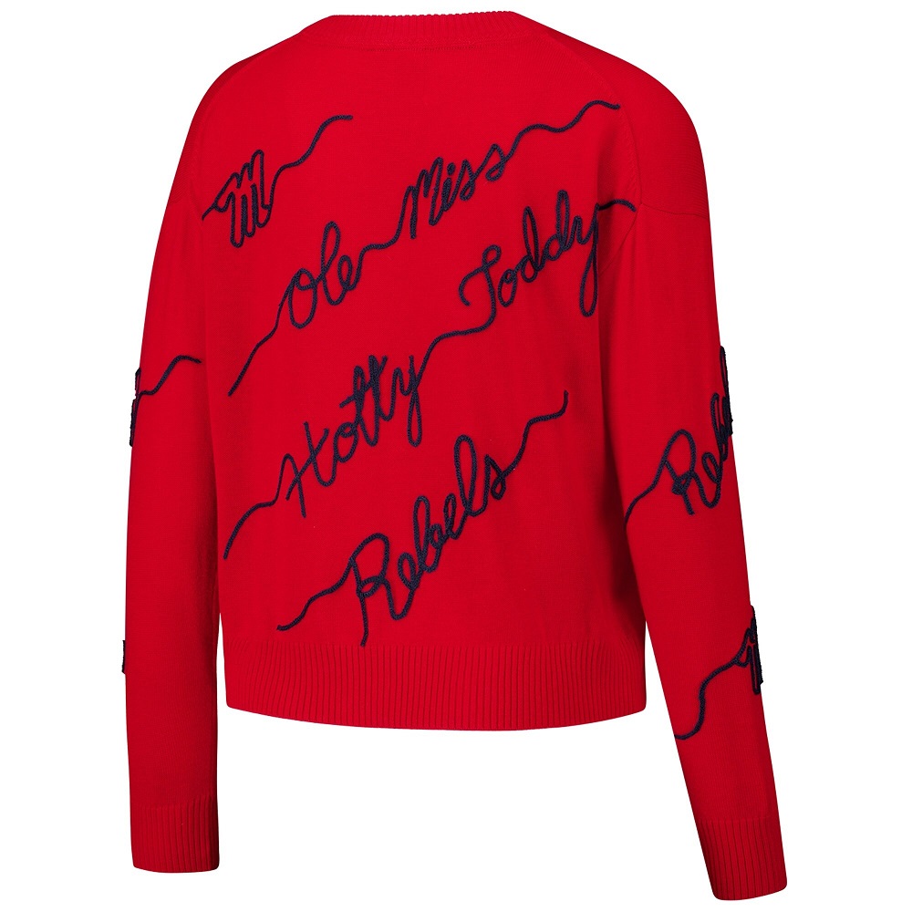 women's red pullover sweater