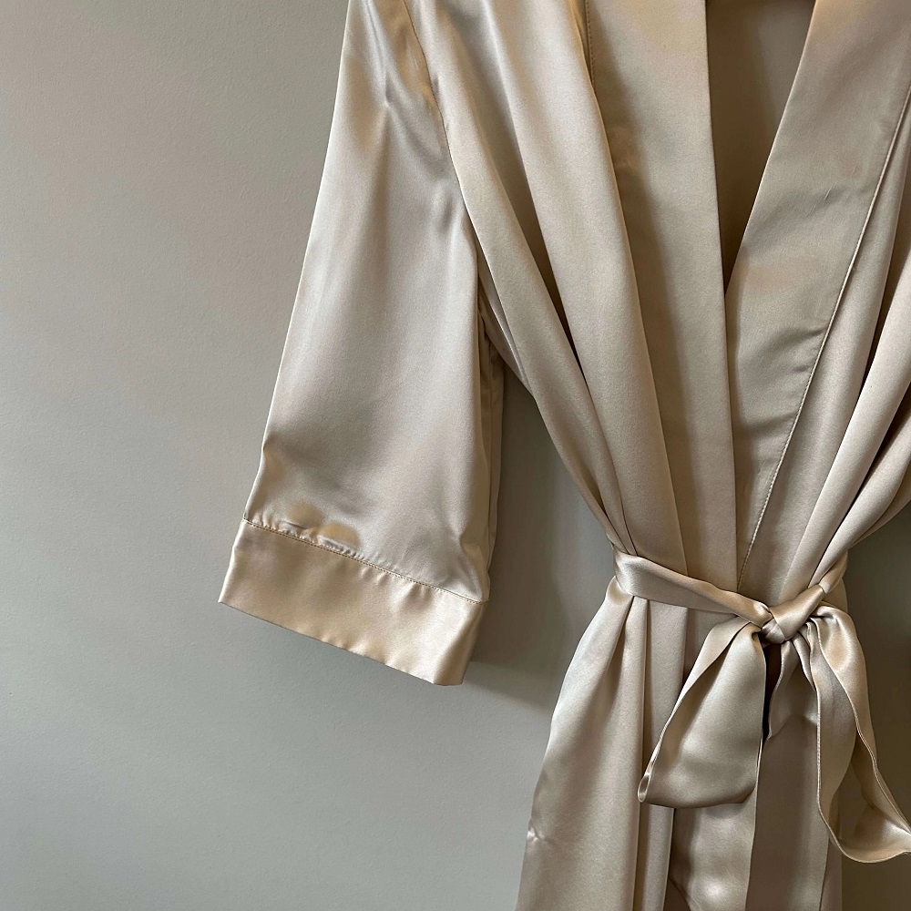 silk dressing gown
