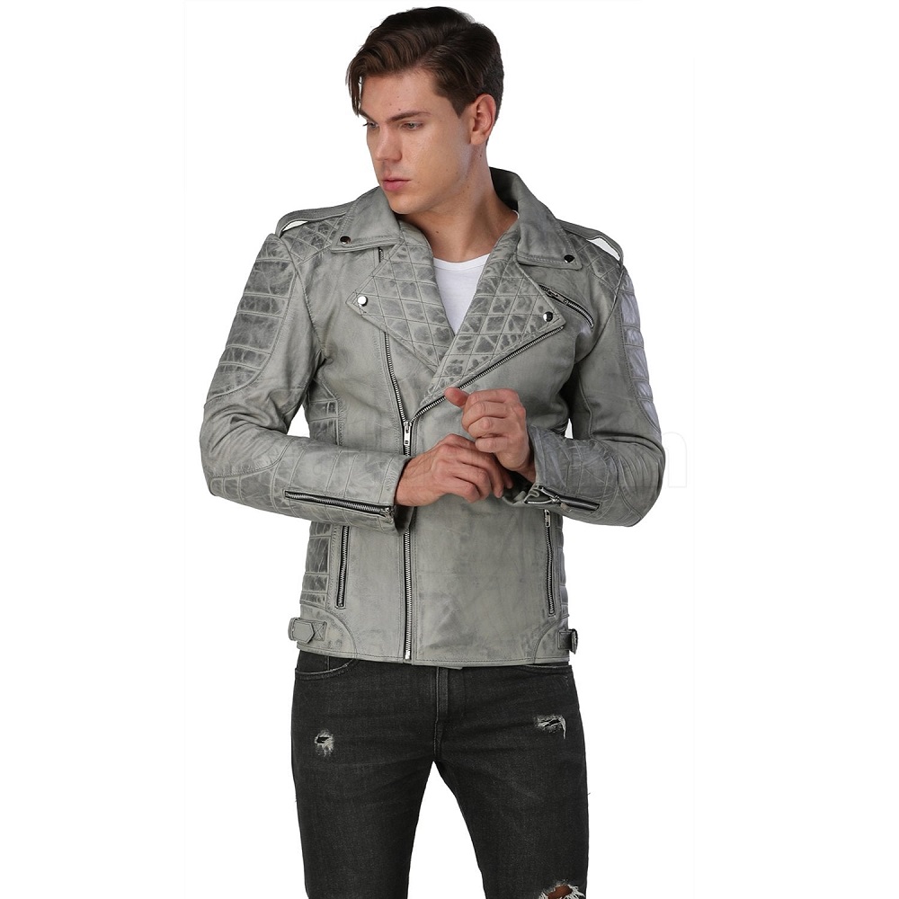 mens leather coat