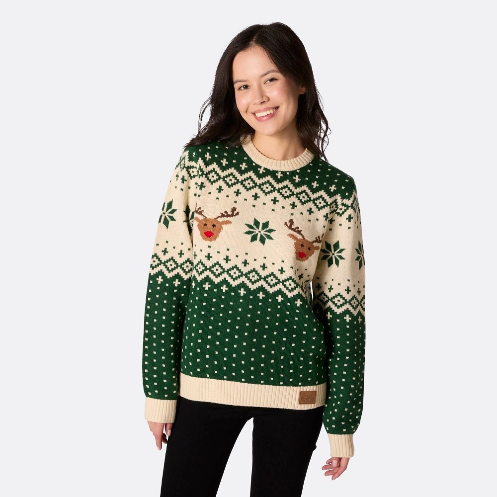 green pullover for women