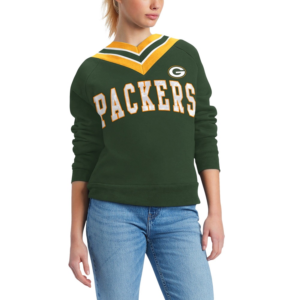 green pullover for women