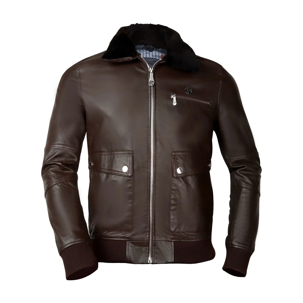 mens leather coat