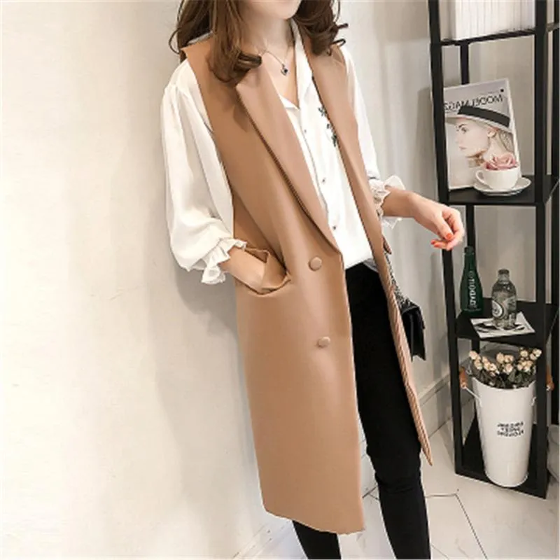 sleeveless blazer vest
