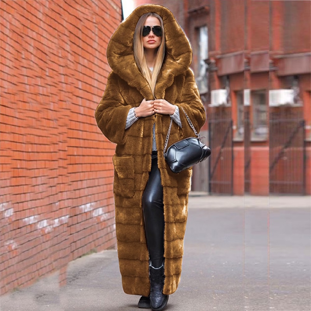 womens faux fur coat
