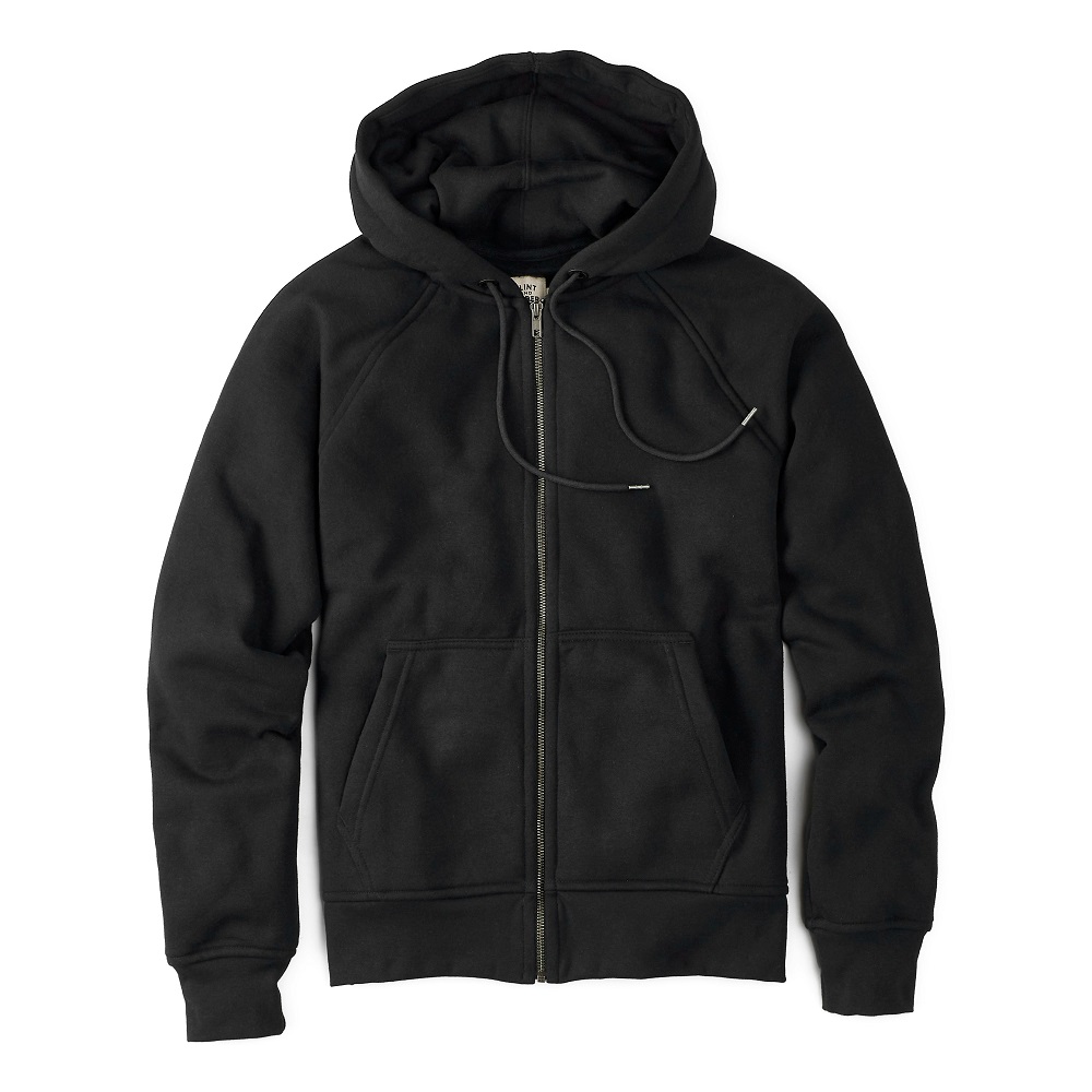 black zip up hoodies