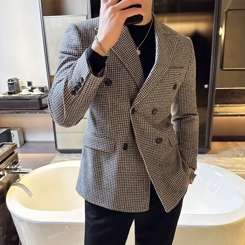 men's double breasted blazer