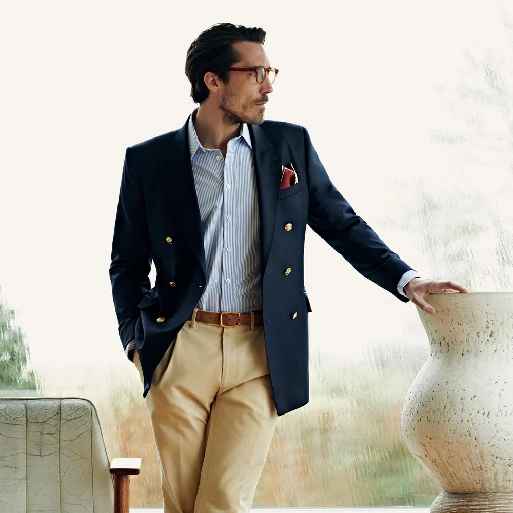 men's double breasted blazer