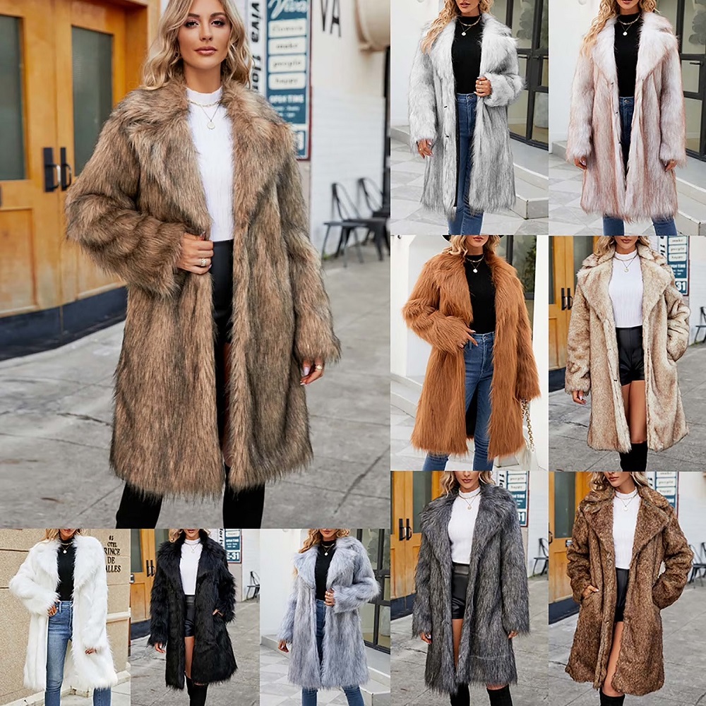 womens faux fur coat