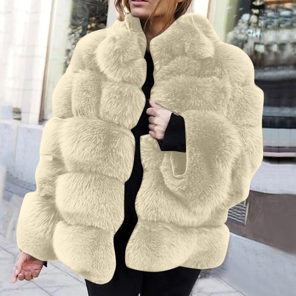 womens faux fur coat