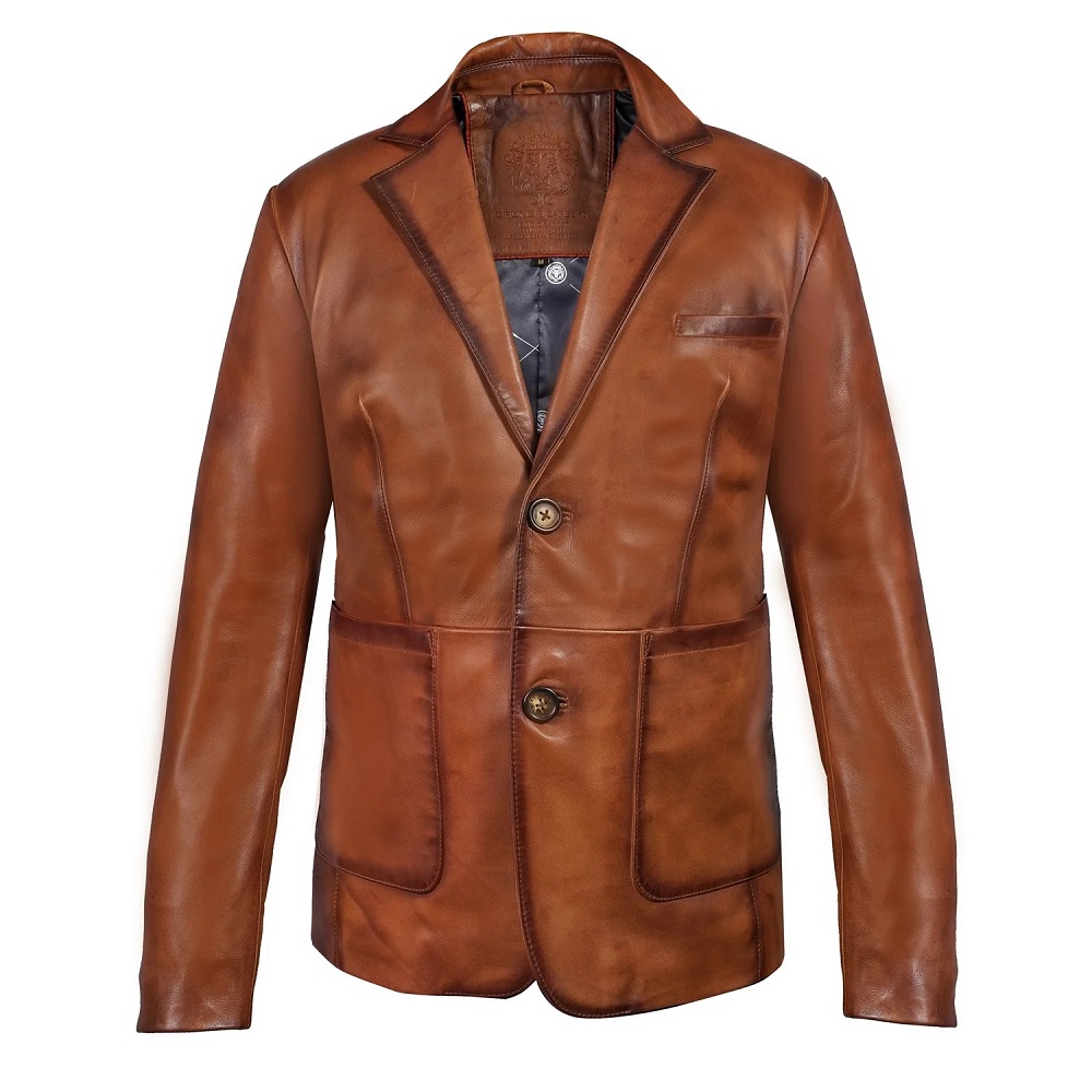 leather sport coat
