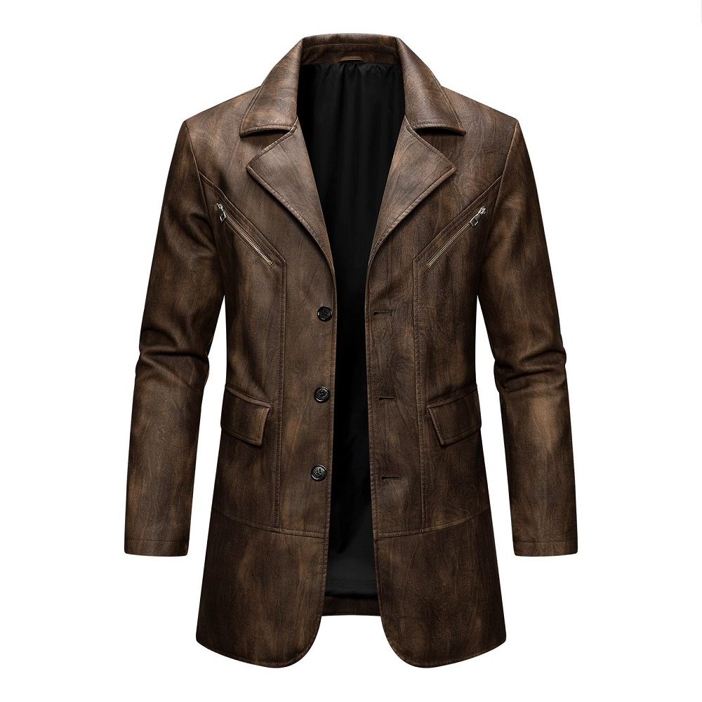 leather sport coat