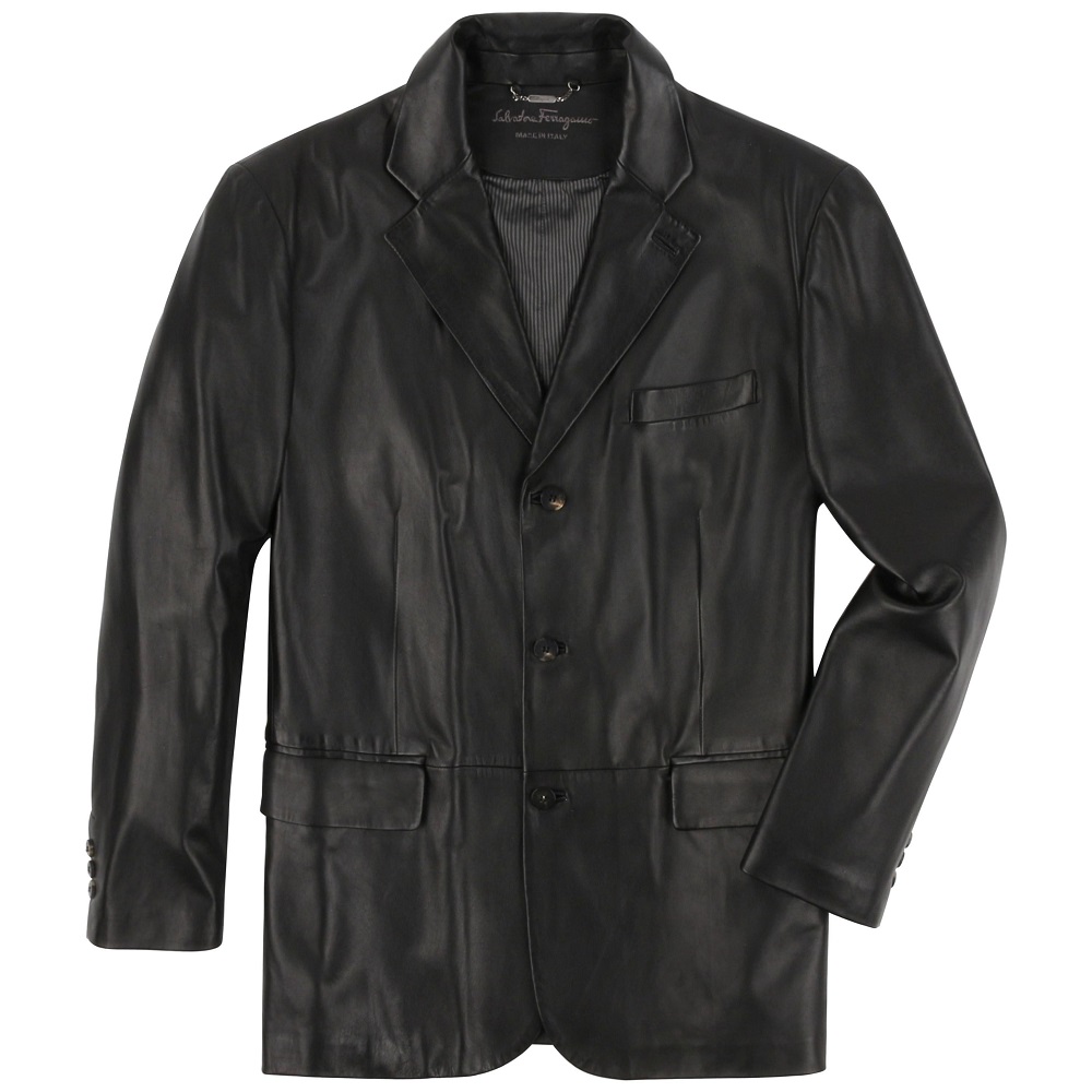 leather sport coat