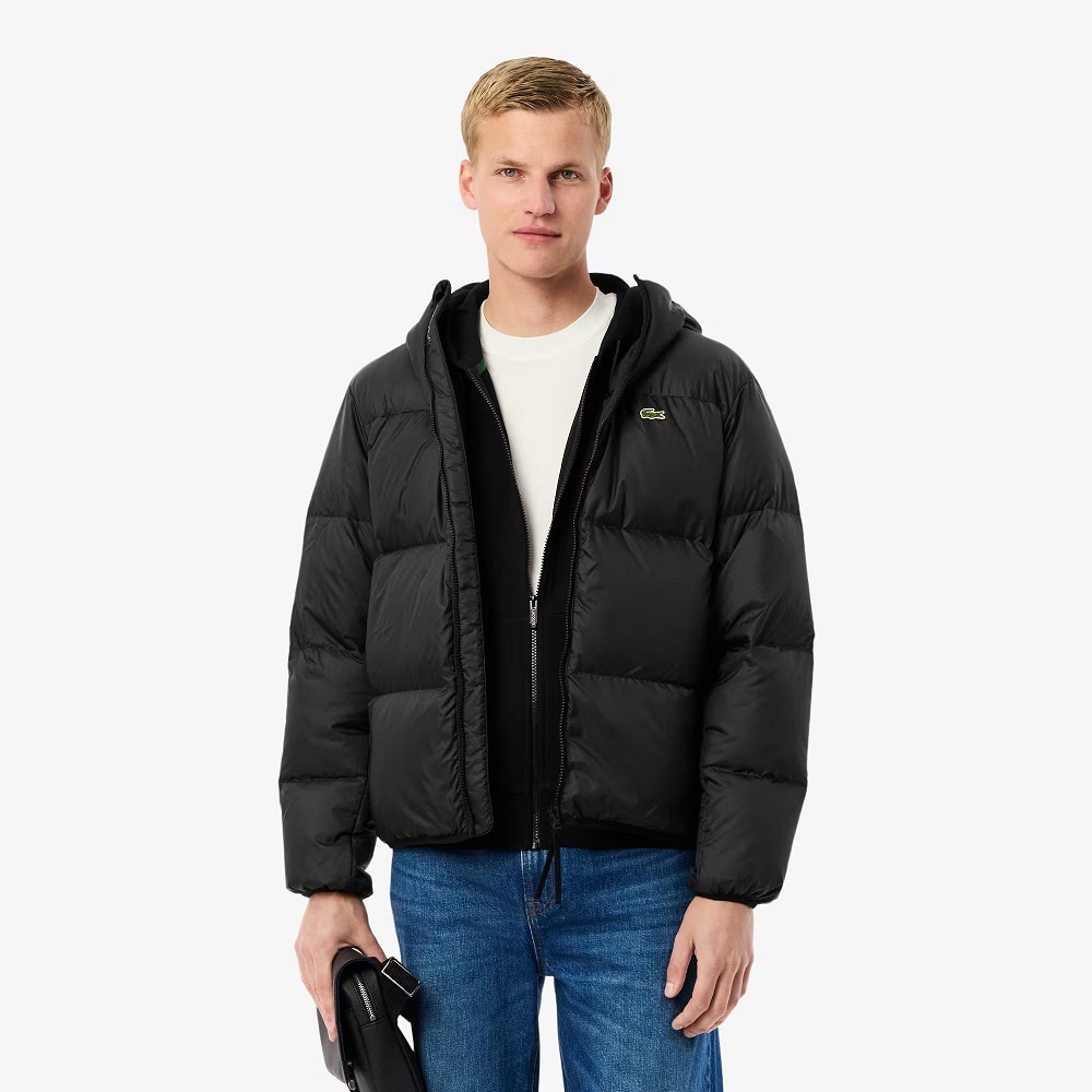 hooded puffer jacket