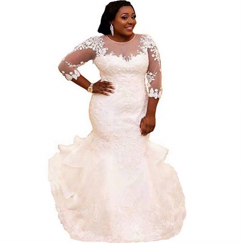 plus size wedding gown