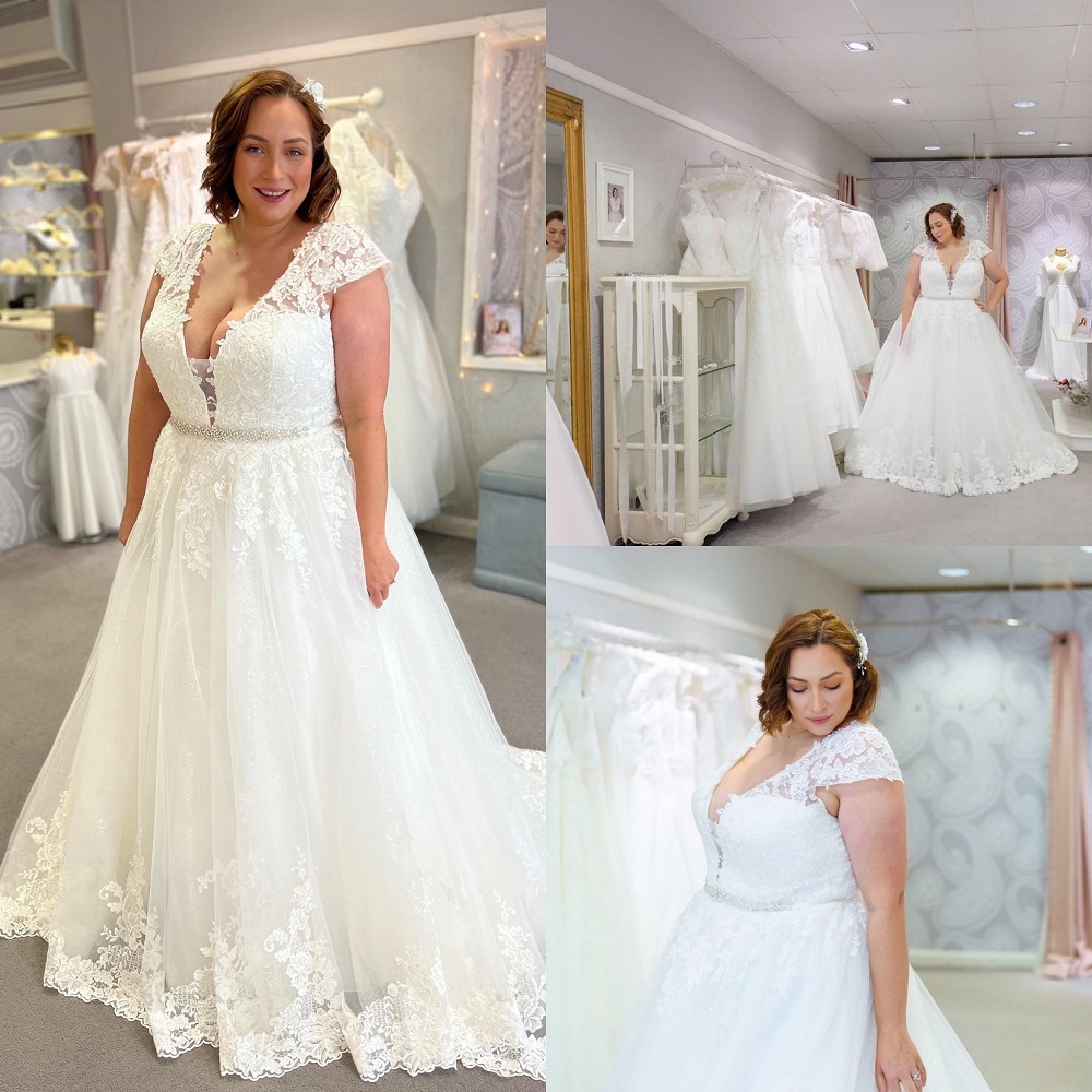 plus size wedding gown
