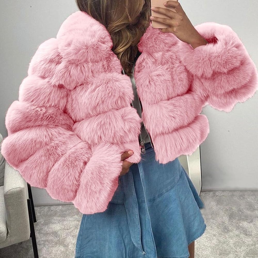 fluffy fur coat